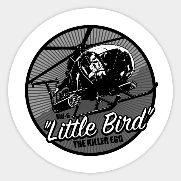 MH-6 Little Bird Sticker by Firemission45